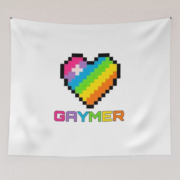 Item preview, GAYMER pixelated heart designed and sold by Hamilton is Beautiful.