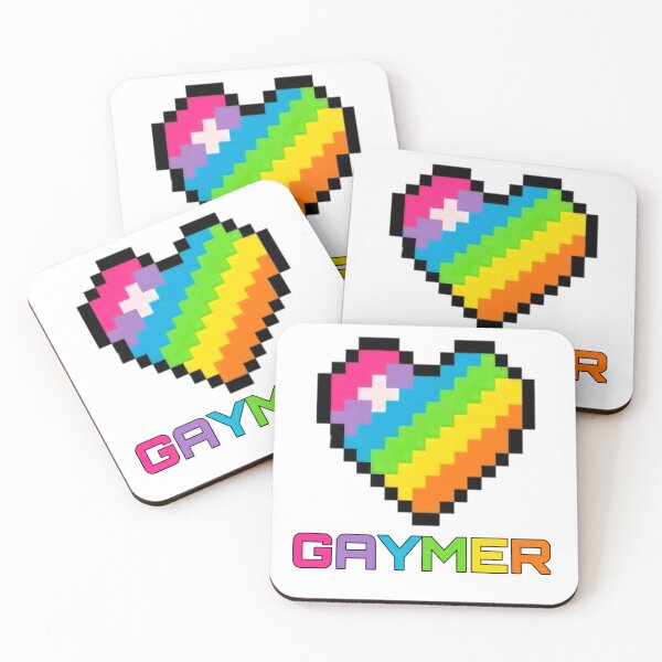 Item preview, GAYMER pixelated heart designed and sold by Hamilton is Beautiful.