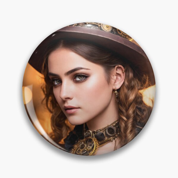 Item preview,     Travel back in time to the steampunk age: Portraits of girls with a steampunk look designed and sold by ArtCreator2023.