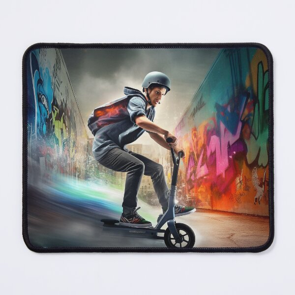Item preview, Boy on his freestyle scooter. designed and sold by Tintoret396.