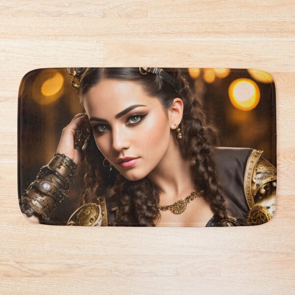 Item preview, Inspired by retro style: realistic portraits of girls in steampunk outfits designed and sold by ArtCreator2023.