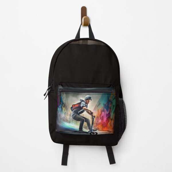 Item preview, Boy on his freestyle scooter. designed and sold by Tintoret396.
