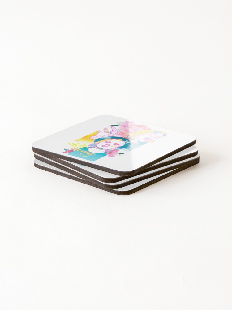 Thumbnail 4 of 5, Coasters (Set of 4), Hello, Spring designed and sold by DonkeyParalyzed.