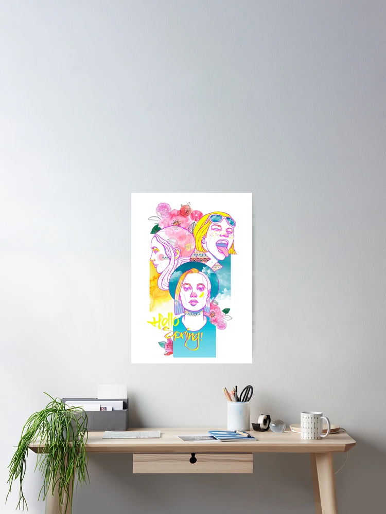 Thumbnail 2 of 3, Poster, Hello, Spring designed and sold by DonkeyParalyzed.