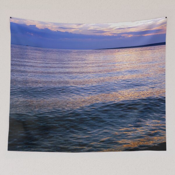 Item preview, Stormy evening on the seaside in purplish color designed and sold by ALEX PHOTO DREAMS.