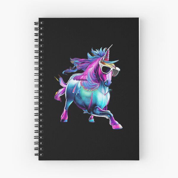 Item preview, retro unicorn horse wearing glasses designed and sold by basitcv.