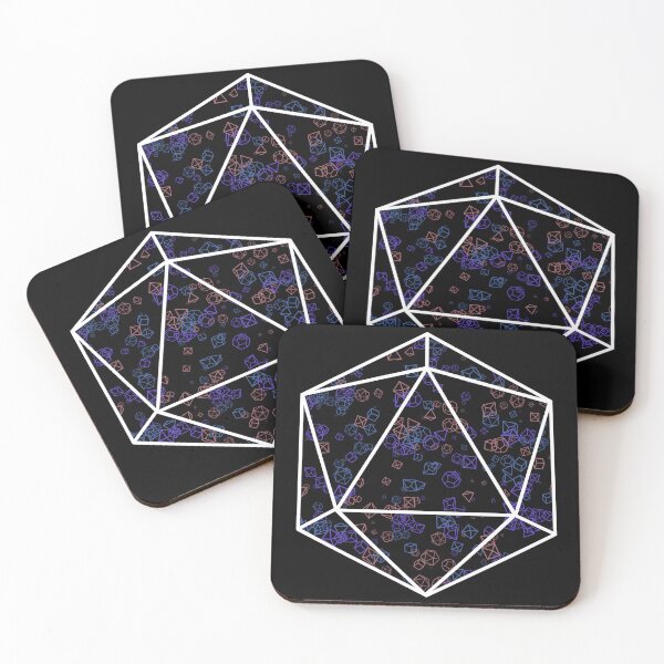 Item preview, Dice Hoard - Black, Purple, Pink, Blue designed and sold by AvengingSassy.