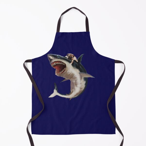 Item preview, Funny Pug Riding Shark, Pug Dog Lover designed and sold by Logiamerch.