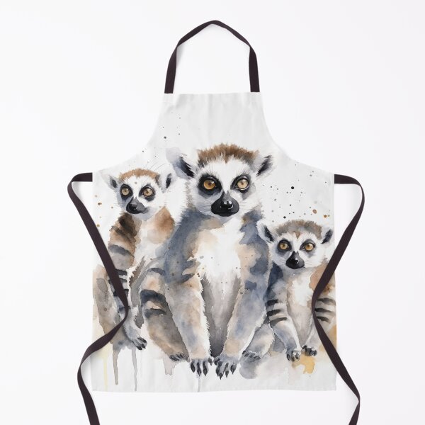 Item preview, Watercolor Wash Lemurs designed and sold by Matt's Artificial Nature.