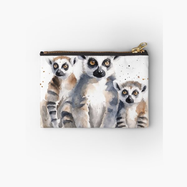Item preview, Watercolor Wash Lemurs designed and sold by Matt's Artificial Nature.