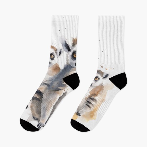 Item preview, Watercolor Wash Lemurs designed and sold by Matt's Artificial Nature.
