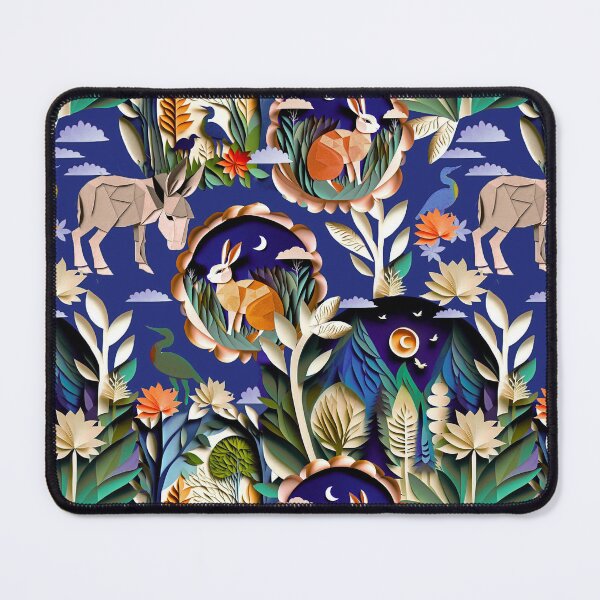 Item preview, Night garden cute animals designed and sold by Alessandro Remo Mazzoni Remotextiles.