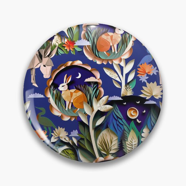 Item preview, Night garden cute animals designed and sold by Alessandro Remo Mazzoni Remotextiles.