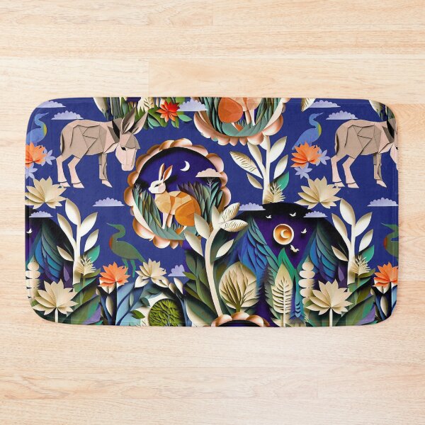 Item preview, Night garden cute animals designed and sold by Alessandro Remo Mazzoni Remotextiles.