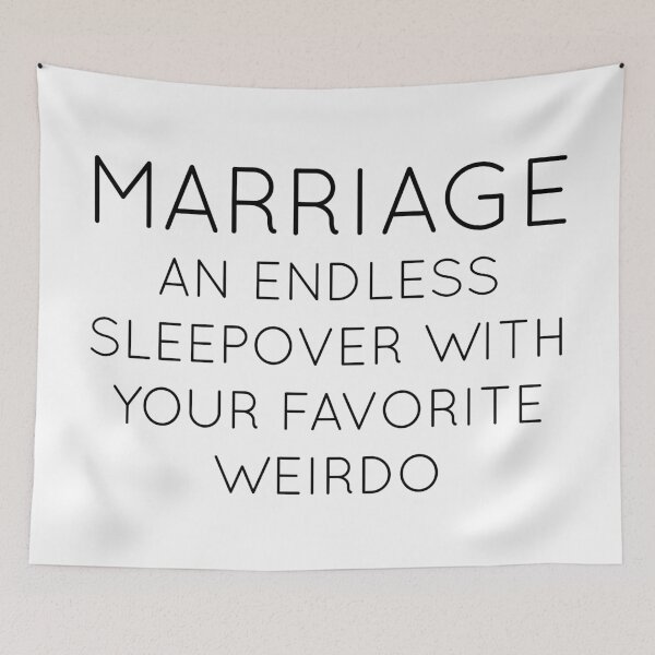 Item preview, Marriage: An Endless Sleepover With Your Favorite Weirdo designed and sold by kjanedesigns.
