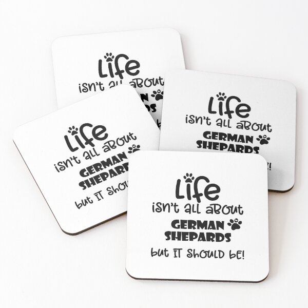 Item preview, Life isn't all about German Shepard dogs quote designed and sold by Willow Art Boutique.
