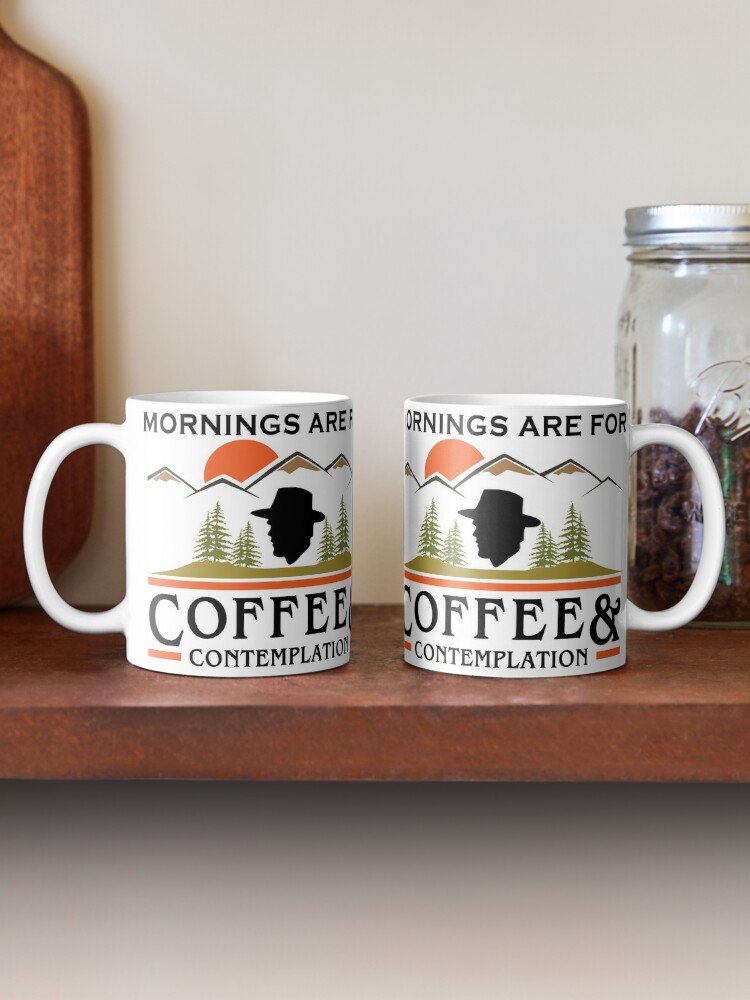 Thumbnail 2 of 6, Coffee Mug, Mornings Are For Coffee And Contemplation designed and sold by psychoant.