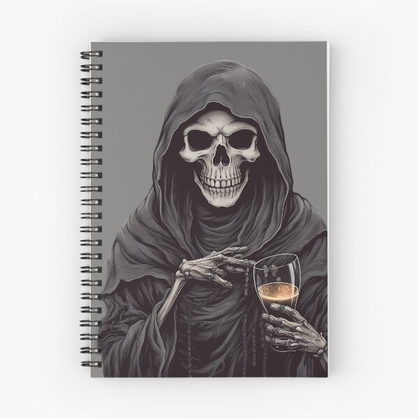 Item preview, The Grim Reaper Drinking Wine designed and sold by MTJ-Mushrooms.