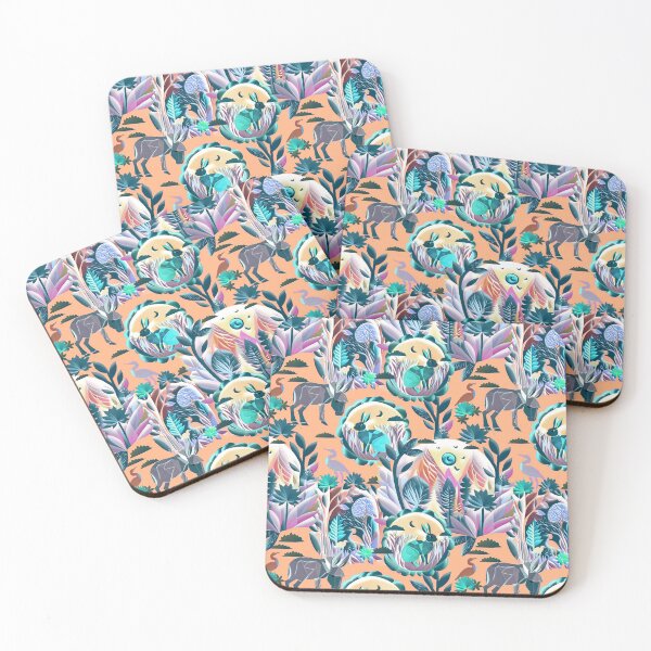 Item preview, Night garden cute animals designed and sold by Alessandro Remo Mazzoni Remotextiles.
