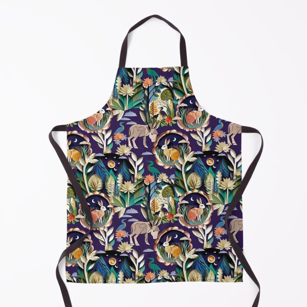 Item preview, Night garden cute animals designed and sold by Alessandro Remo Mazzoni Remotextiles.