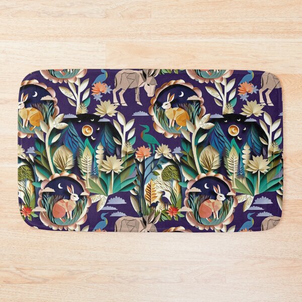 Item preview, Night garden cute animals designed and sold by Alessandro Remo Mazzoni Remotextiles.