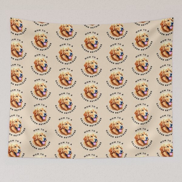 Item preview, Golden Retriever with the words "Mom to a Golden Retriever" designed and sold by LindaCooke.
