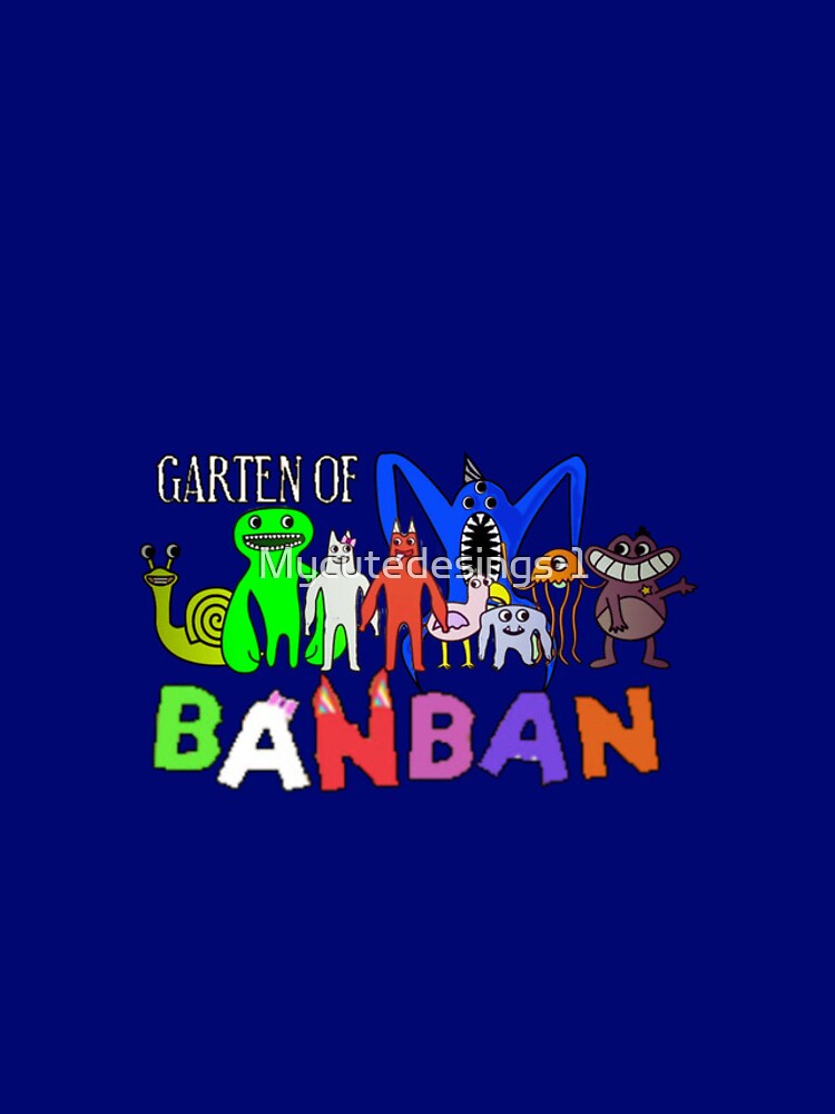 garten of banban nabnab look. Garten of Banban character. Horror games  2023. Blue. Halloween Kids T-Shirt for Sale by Mycutedesings-1