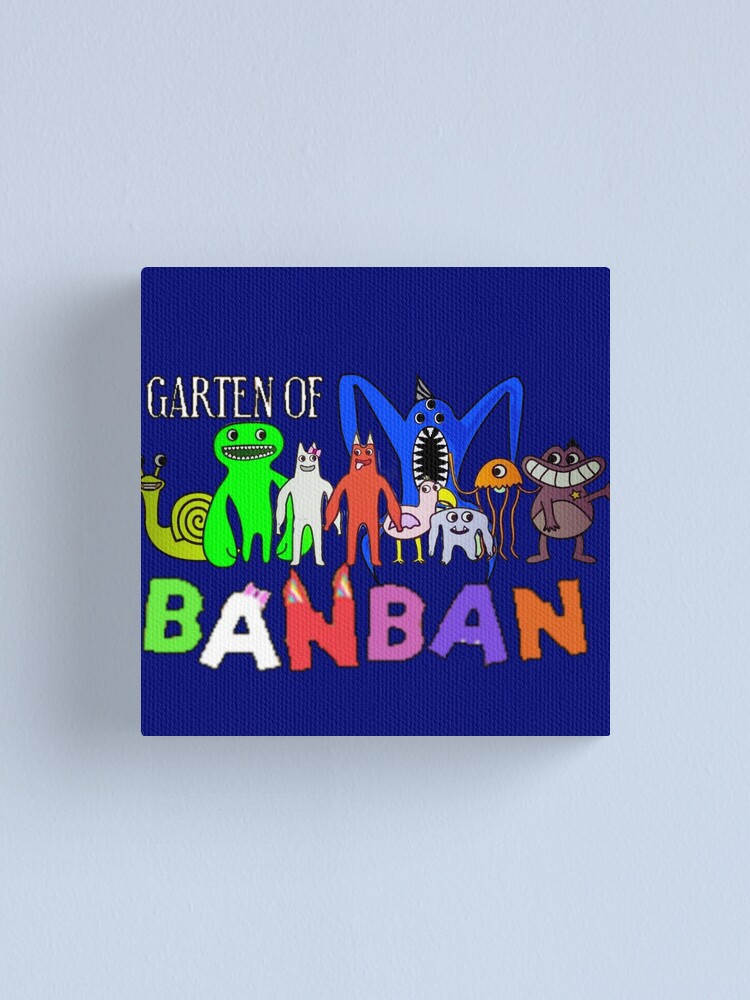 Nabnab. Nab Nab. Garten of Banban Logo and Characters. Horror games  2023.green. Halloween Canvas Print for Sale by Mycutedesings-1