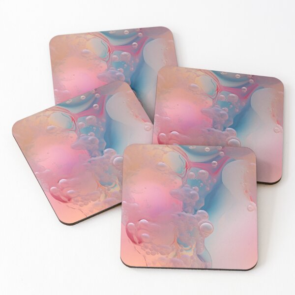 Item preview, Lava lamp pattern in pastel tones - bubble art designed and sold by FuschDesigns.