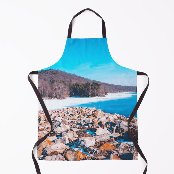 Item preview, Frozen rocky overlook on a winter lake designed and sold by Michael Deemer.
