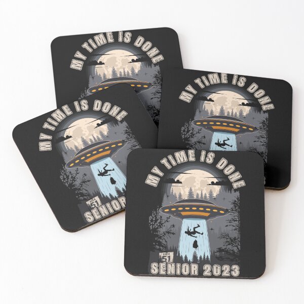 Item preview, My time is done UFO funny graduation for grad Senior 2023 designed and sold by HomeCoquette.