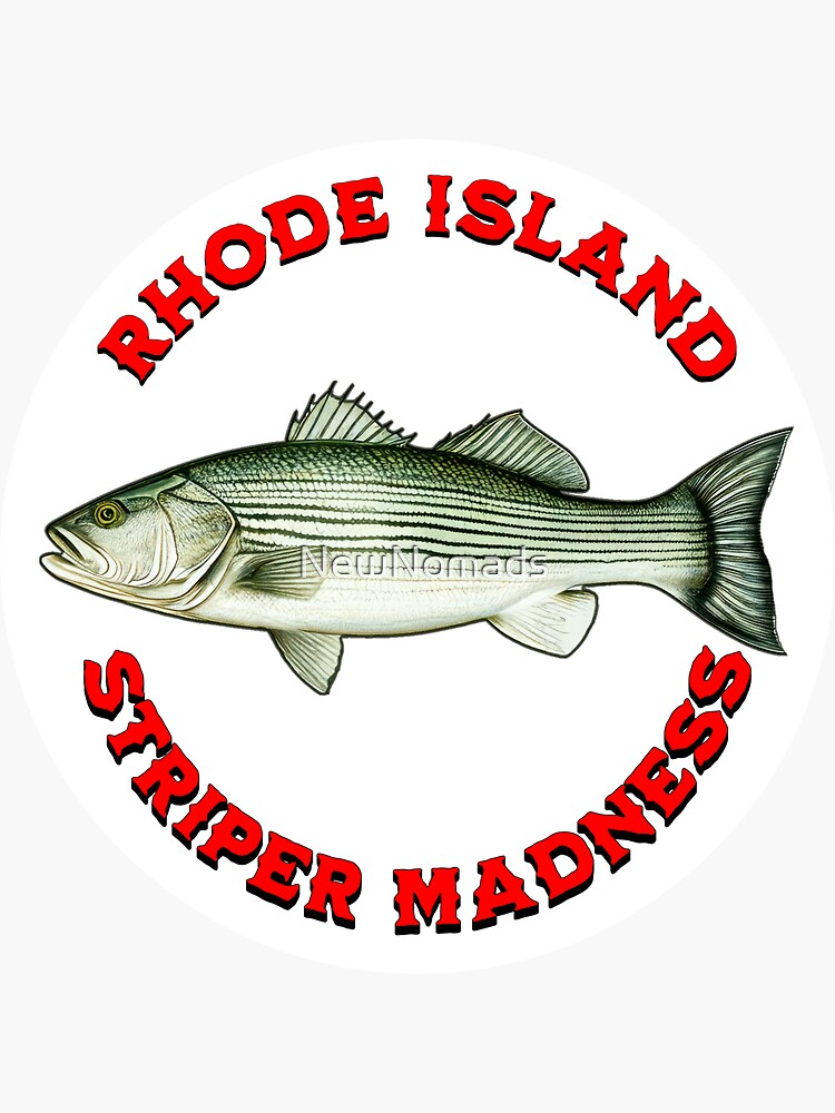 Striper Madness Rhode Island Striped Bass Fishing | Sticker
