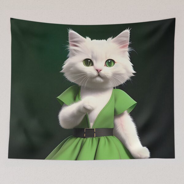 Item preview, Dancing cat - Modern digital art designed and sold by Ai-michiart.
