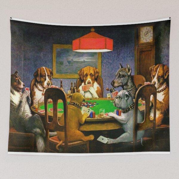 Item preview, A Friend in Need Cassius Marcellus Coolidge -Dogs Playing Poker - A Friend In designed and sold by TeeARTHY.