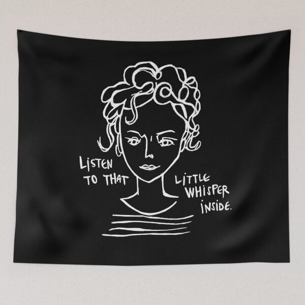 Item preview, Listen to that little whisper inside, Intuition  designed and sold by badlydrawnbabe.