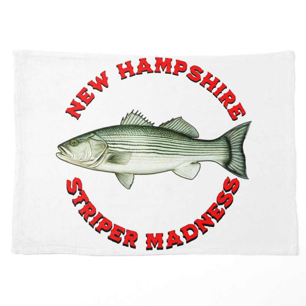 Striper Madness New Hampshire Striped Bass Fishing | Art Board Print