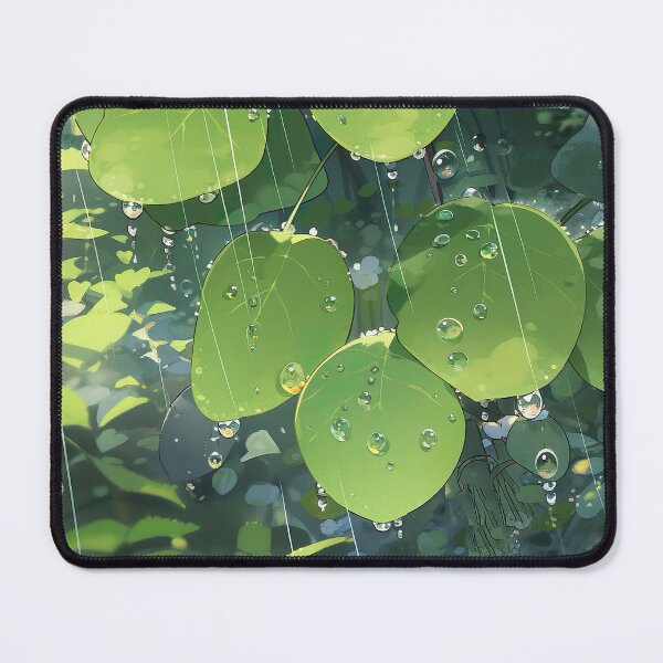 Item preview, Rain Drops on Green Leaves in the Forest designed and sold by GingerSilkShop.