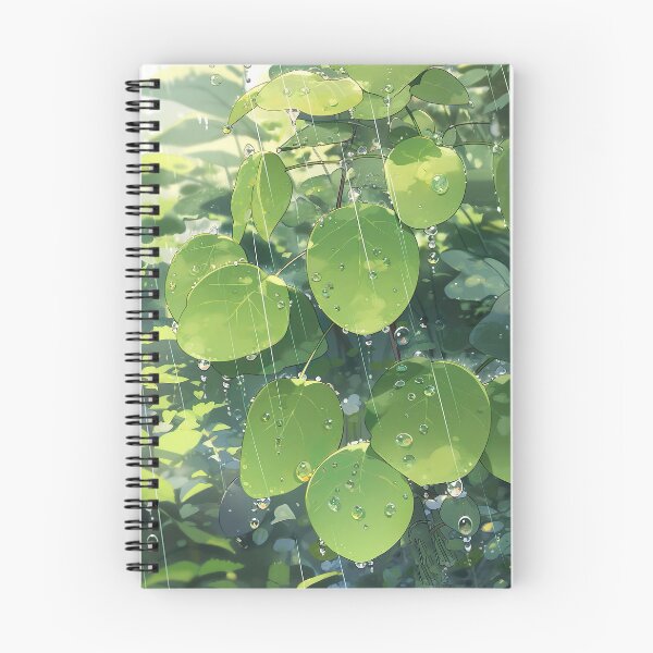 Item preview, Rain Drops on Green Leaves in the Forest designed and sold by GingerSilkShop.
