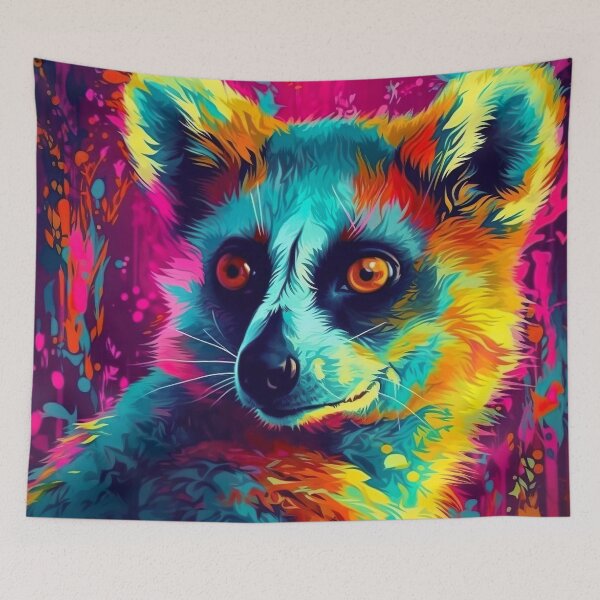 Artikelvorschau, Psychedelischer Trippy Lemur' entworfen und verkauft von Matt's Artificial Nature.