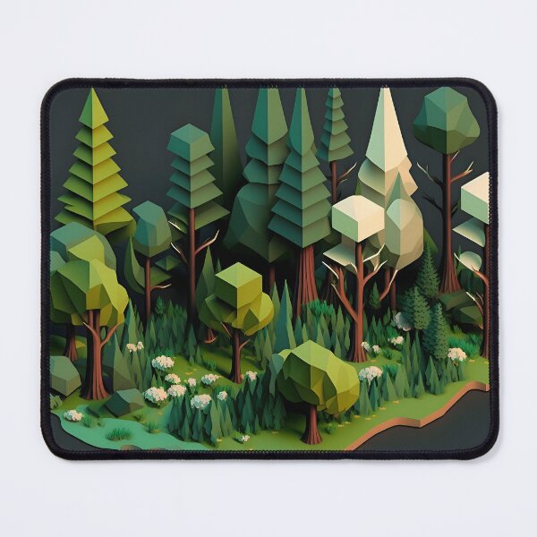 Item preview, Geometric shapes forest pattern designed and sold by NavyPanda.