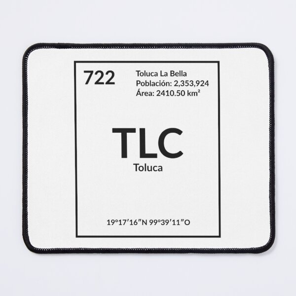 Item preview, TLC - Toluca - Mexico (Black) designed and sold by Mundus Design.