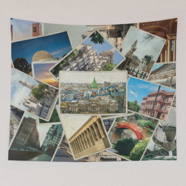 Item preview, Greetings from Buenos Aires in Argentina Vintage style retro souvenir designed and sold by DeveloperProp0.