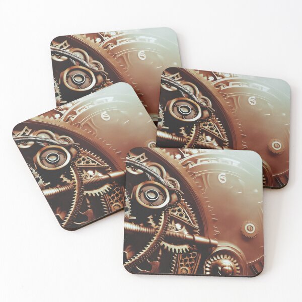 Item preview, Steampunk Gears Gyros Print designed and sold by WitchyWare.