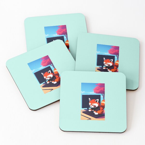 Item preview, Red Panda Using a Computer designed and sold by MxA19.