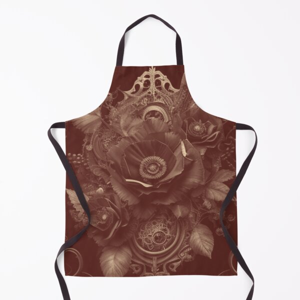 Item preview, Matte Gothic Steampunk Flower Collage Wicked By Brandon Cable designed and sold by BrandonArtWorld.