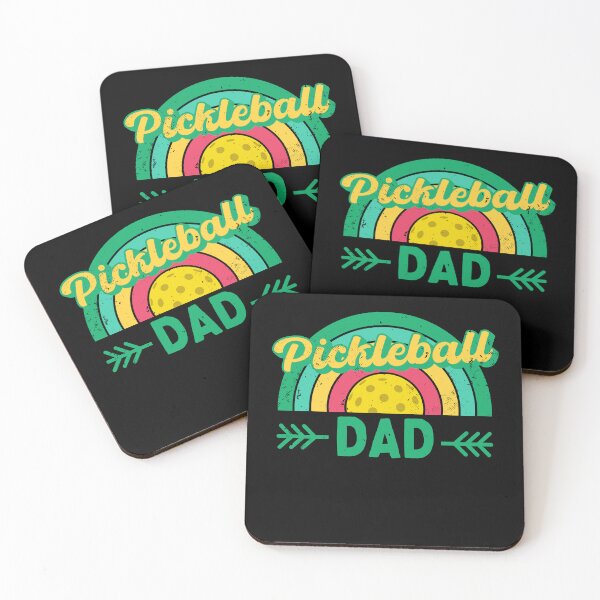 Item preview, Pickleball Dad Distressed Vintage Sunset Father's Day designed and sold by MacAndMoose.