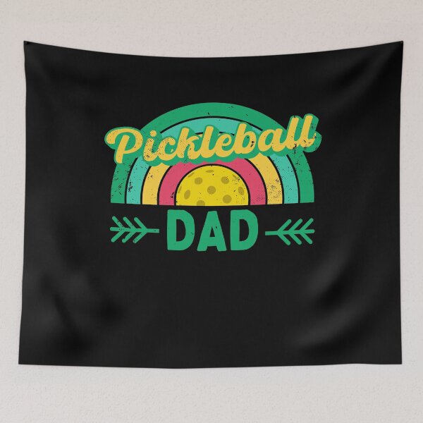 Item preview, Pickleball Dad Distressed Vintage Sunset Father's Day designed and sold by MacAndMoose.