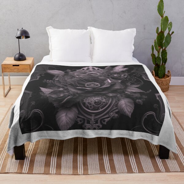 Item preview, Black and White Gothic Steampunk Flower Collage By Brandon Cable  designed and sold by BrandonArtWorld.
