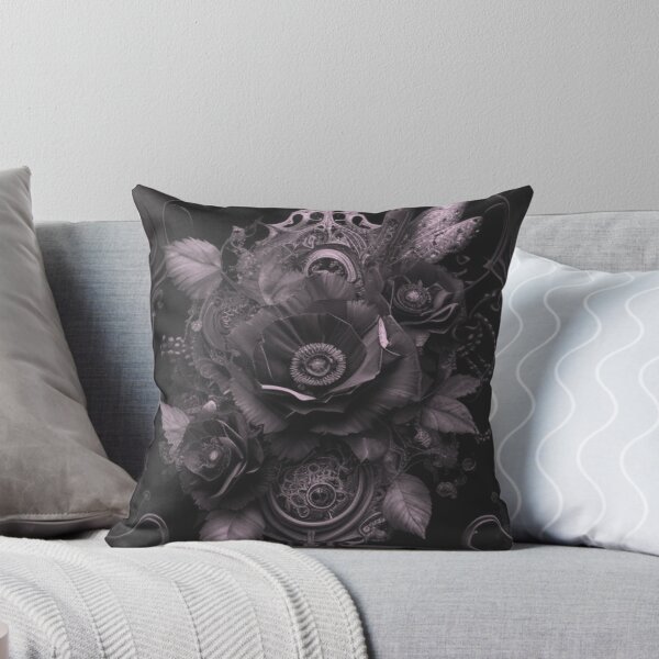 Item preview, Black and White Gothic Steampunk Flower Collage By Brandon Cable  designed and sold by BrandonArtWorld.