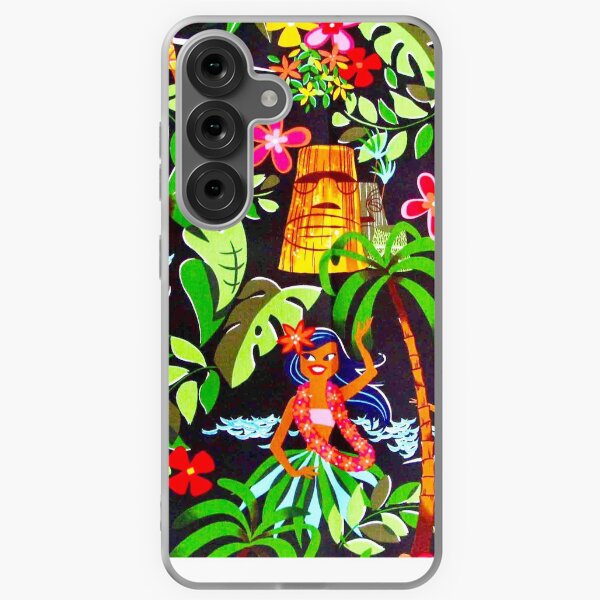 Vintage Beach Hawaiian Print Samsung Galaxy Soft Case